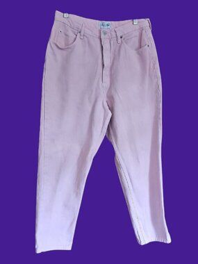 Vintage Basic Equipment Pink High Waisted Tapered Mom Jeans Size 14T 100% cotton